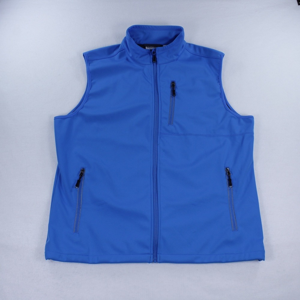 33,000ft Men's Blue Lightweight Softshell Golf Cycling Running Vest Size XL